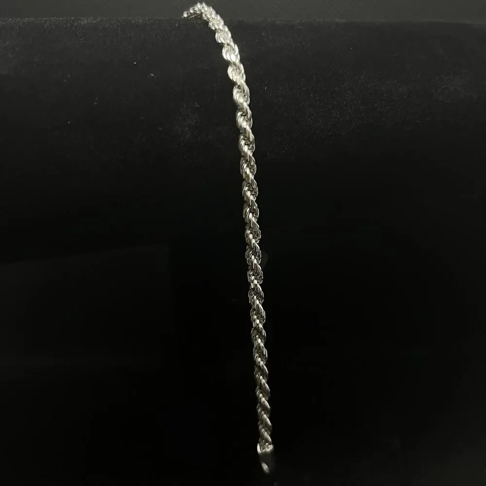 Esclava De Plata 925 Tejido Rope Silver 925 - 9 Inch